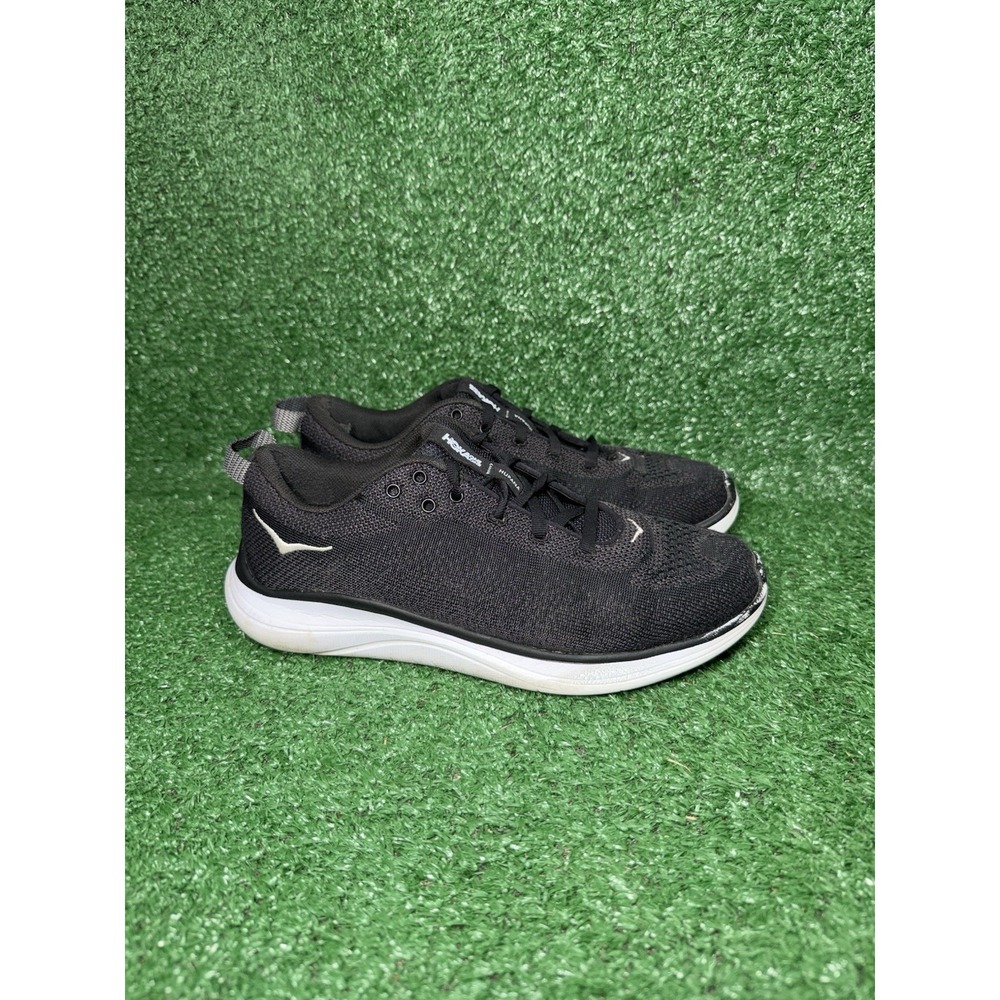Hoka One One Hupana Flow Women Size 7.5 Black White Walking Shoe Running Sneaker
